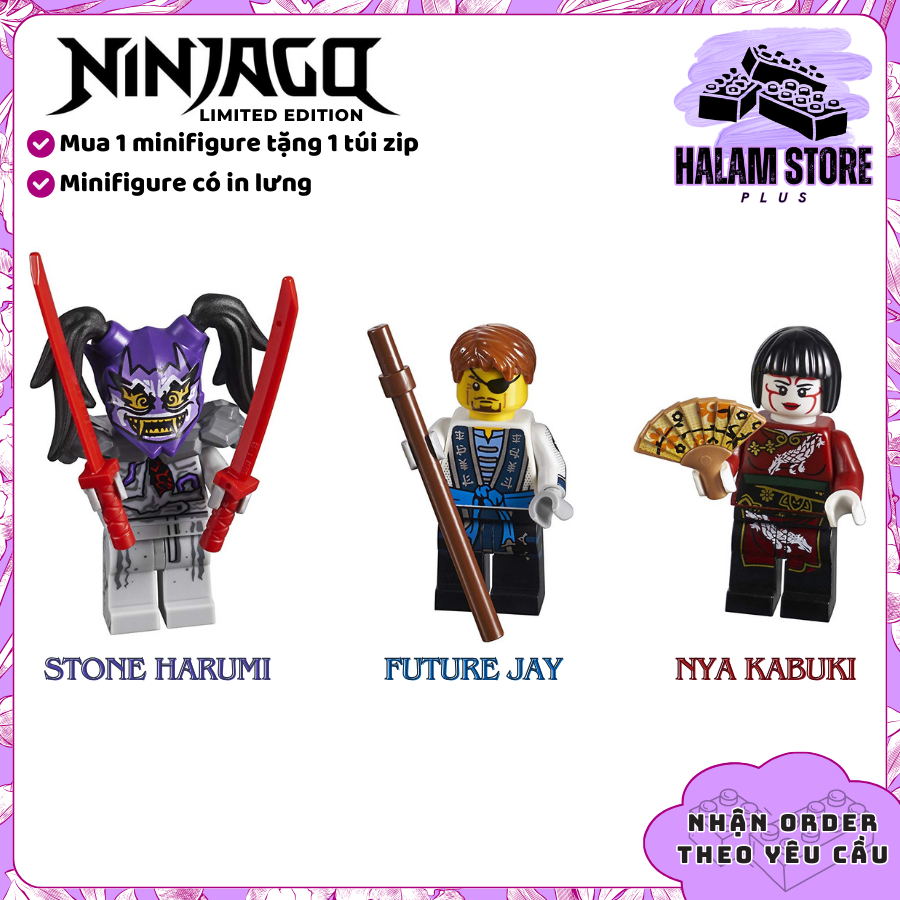 [Halam Store] Đồ chơi lắp ráp minifigures Ninjago Future Jay Nya Kabuki ...