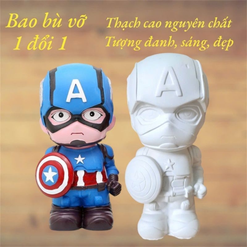Bộ tượng tô màu SIÊU ANH HÙNG bằng thạch cao 3D kích thước 17-25 cm cho bạn thoải thức sáng tạo
