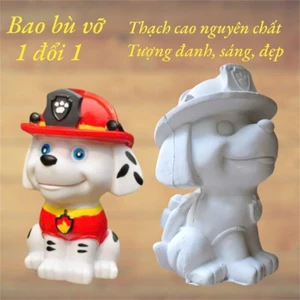 Bộ tượng tô màu CHÓ CỨU HỘ bằng thạch cao 3D kích thước 17-25 cm cho bạn thoải thức sáng tạo
