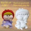 Bộ tượng tô màu BÉ HOA QUẢ bằng thạch cao 3D kích thước 17-25 cm cho bạn thoải thức sáng tạo