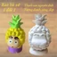 Bộ tượng tô màu BÉ HOA QUẢ bằng thạch cao 3D kích thước 17-25 cm cho bạn thoải thức sáng tạo