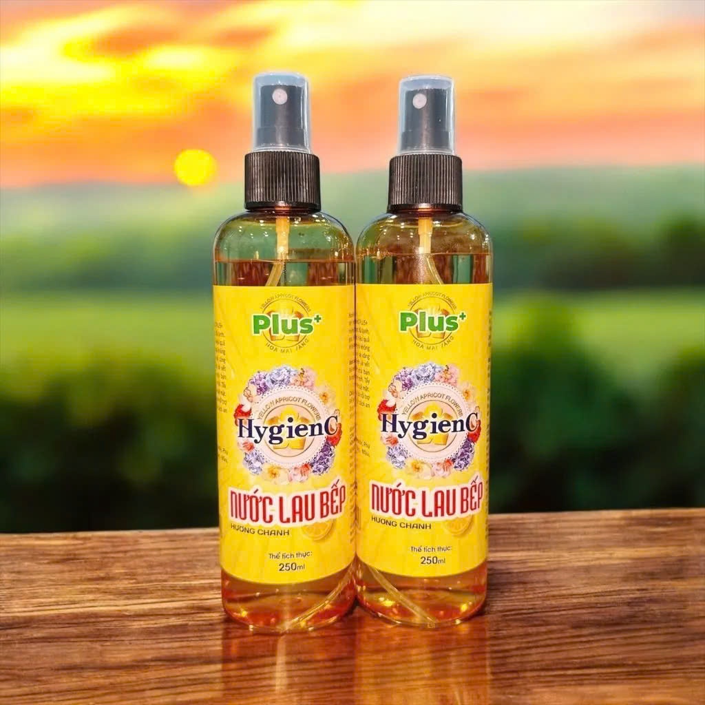 Nước Lau Bếp HYGIENC PLUS 250ml - Hương Chanh & Baking Soda