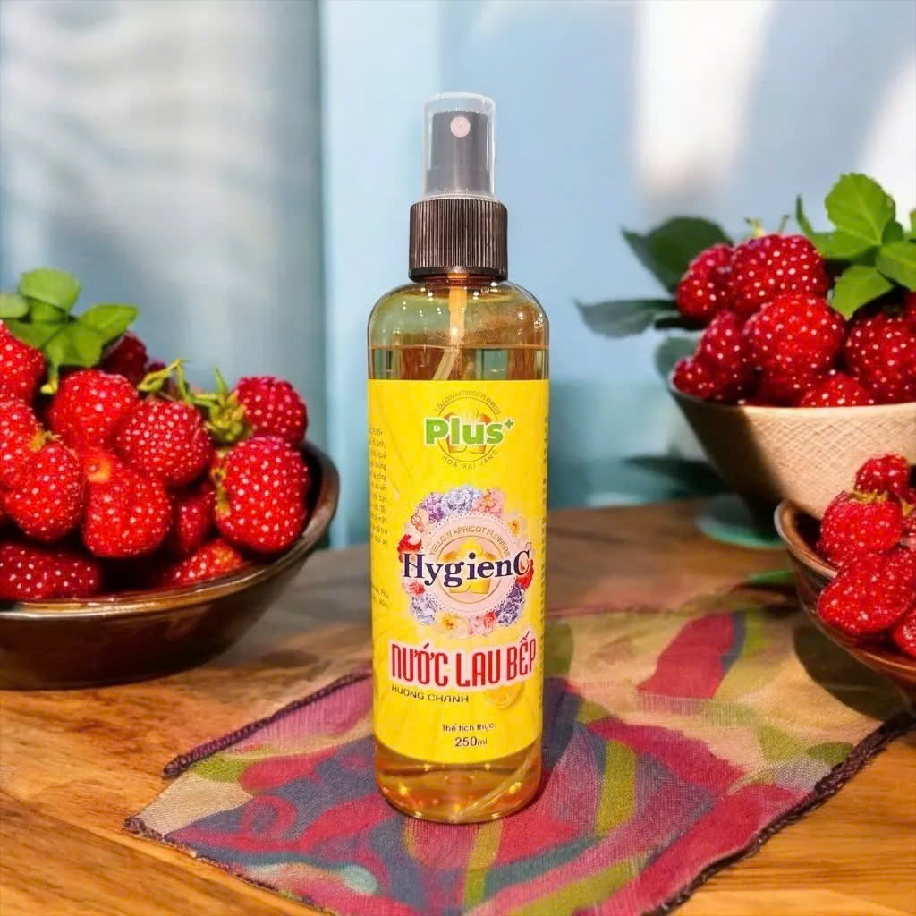 Nước Lau Bếp HYGIENC PLUS 250ml - Hương Chanh & Baking Soda