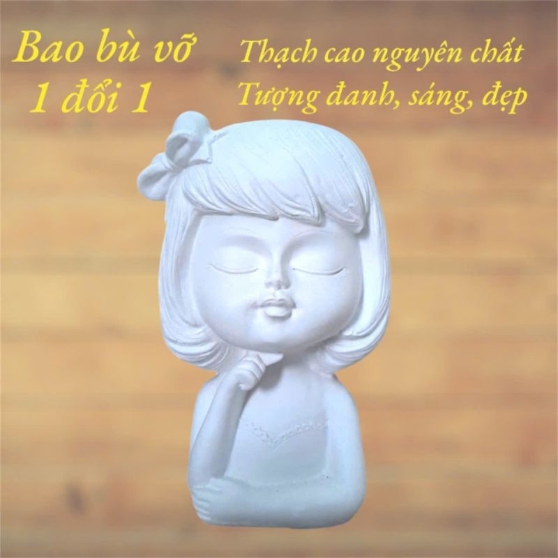 [Được chọn mẫu] Bộ tượng tô màu LỌ HOA bằng thạch cao 3D kích thước 17-25 cm cho bạn thoải thức sáng tạo