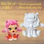 Bộ tượng tô màu CÁC NÀNG CÔNG CHÚA bằng thạch cao 3D kích thước 17-25 cm cho bạn thoải thức sáng tạo