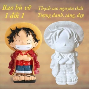 Bộ tượng tô màu LUFFY bằng thạch cao 3D kích thước 17-25 cm cho bạn thoải thức sáng tạo