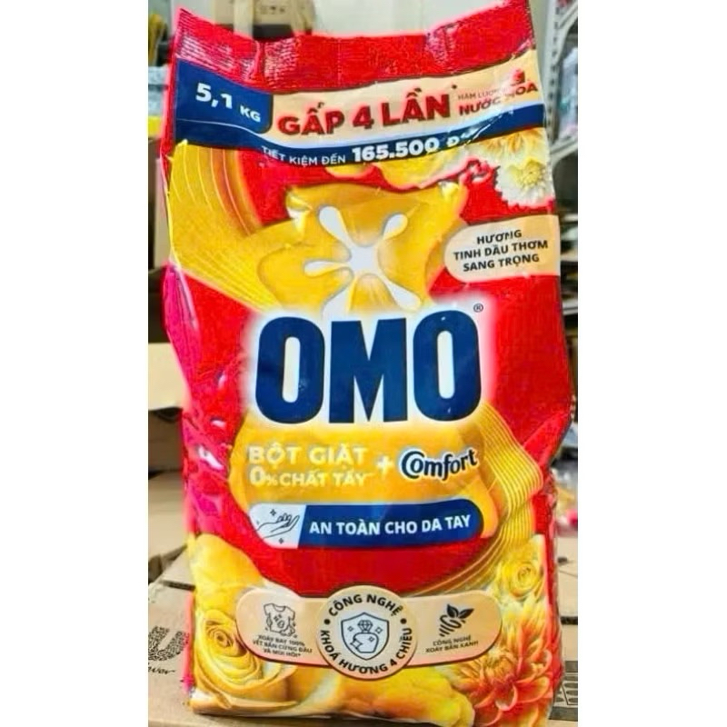 Bột giặt omo túi to 5,1kg 5,5kg | Shopee Việt Nam