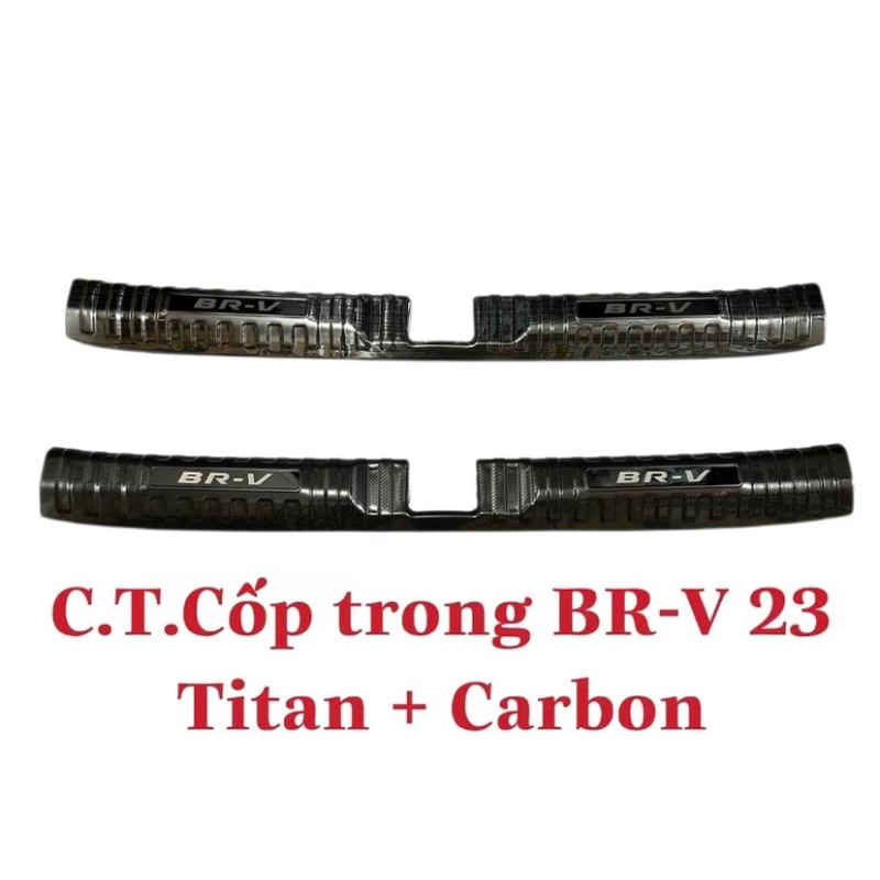 Ốp bậc cửa, Chống trầy cốp xe Honda BRV 2023-2025 (Hàng Cao Cấp)