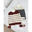 Áo len Cardigan phối kẻ thêu ngựa 818