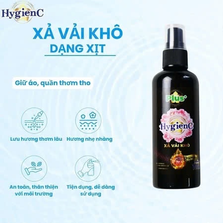 Ảnh Combo 3: 1 Chai Xịt Vải Khô 100ml + 1 Chai Nước Rửa Chén 400ml + 1 Chai Xịt Lau Bếp 250ml HygienC Plus 3