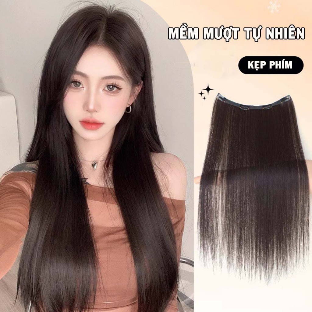 Tóc Giả Mảnh Kẹp iAn 40 Gram – Nhẹ Nhàng, Tự Nhiên, Dễ Dàng Biến Hóa