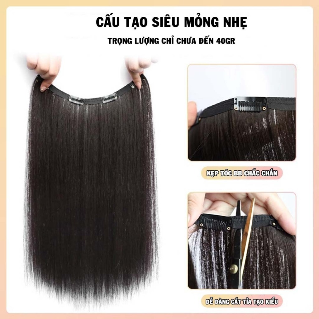 Tóc Giả Mảnh Kẹp iAn 40 Gram – Nhẹ Nhàng, Tự Nhiên, Dễ Dàng Biến Hóa