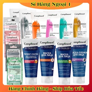 Mặt nạ đất sét Compliment detox da, làm sáng, kiềm dầu, se khít lỗ chân lông 80ml của Nga