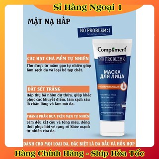 Mặt nạ đất sét Compliment detox da, làm sáng, kiềm dầu, se khít lỗ chân lông 80ml của Nga