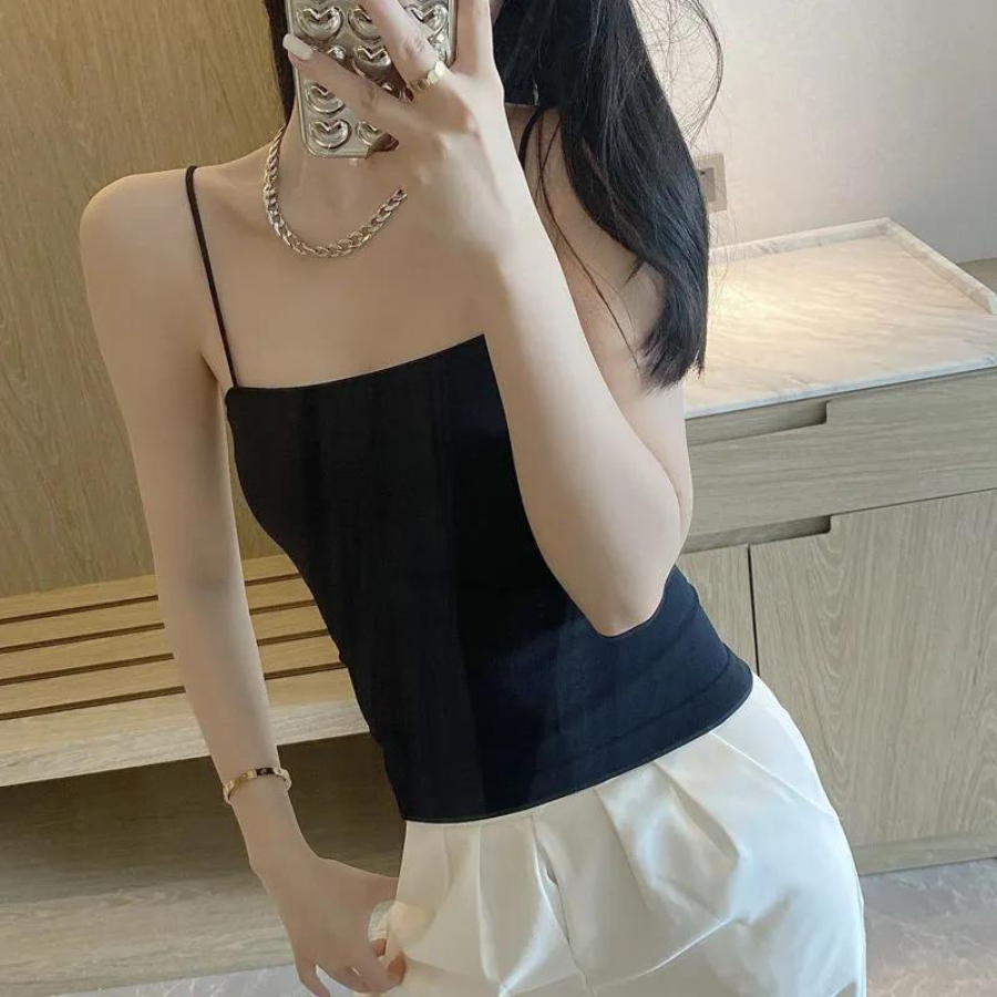 Áo Bra 2 Dây Có Đệm Mút Chất Cotton Co Dãn Thấm Hút Thoáng Mát Cho Nữ DORIS 1806