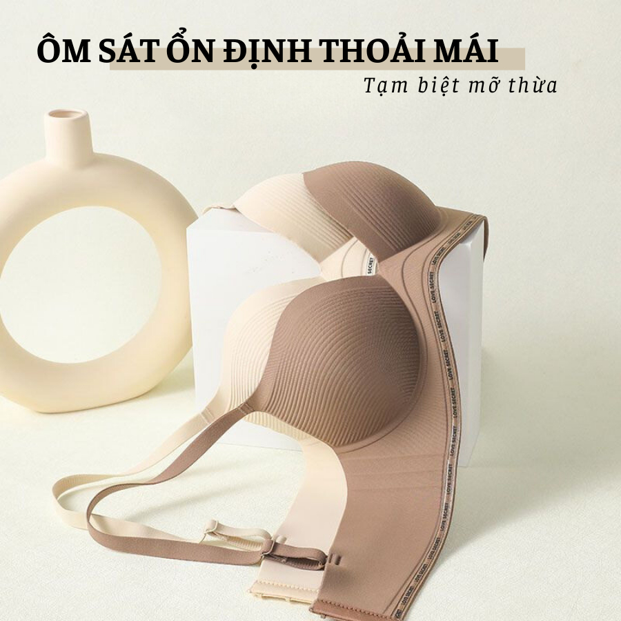 Áo Ngực Đúc Su Non Cúp Ngang Quả Tròn Có Đệm Nâng Ngực DORIS 3413