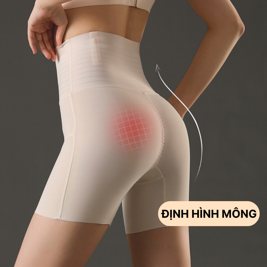 Quần Gen Nịt Bụng Tàng Hình Mặc Váy Nâng Mông Kháng Khuẩn Định Hình Eo DORIS 667