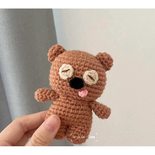 móc khoá len gấu tim bear của bob minion | sản phẩm thủ công |