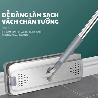 Cây Lau Nhà Tự Vắt Sạch Khuẩn, Chổi Lau Sàn 360 Độ Bảo Vệ Sức Khỏe Gia Đình Có Van Xả Nước