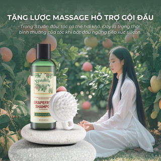 Dầu Gội Bưởi Hồng ABERA 180ml - Làm Sạch Tóc, Da Đầu, Không Sulfate, Cung Cấp Dưỡng Chất, Bảo Vệ Tóc