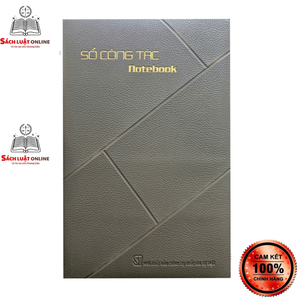 Sổ - Sổ tay công tác notebook (màu xám) (Nhà xuất bản chính trị quốc gia sự thật).