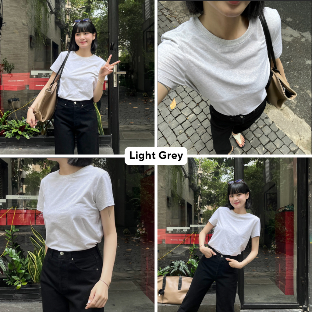 Ảnh TheBlueTshirt - Áo thun tay ngắn trơn cho nữ - Hero T - Women 4