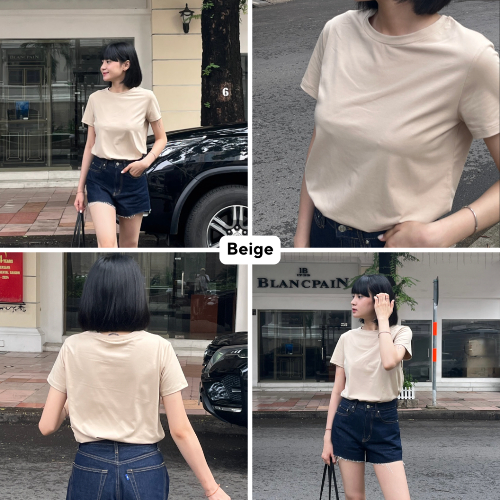 Ảnh TheBlueTshirt - Áo thun tay ngắn trơn cho nữ - Hero T - Women 3