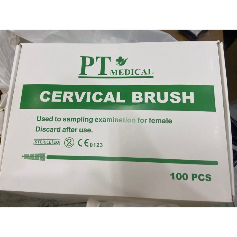 Combo Hộp 100 cây Chổi phết tế bào âm đạo ( Hộp/100 cây )