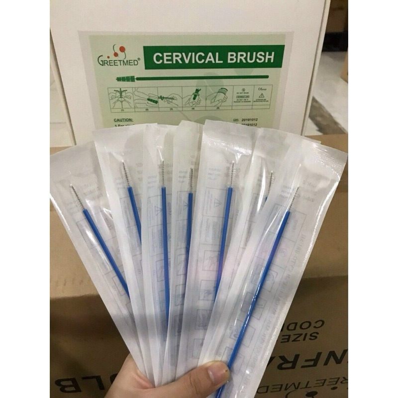 Combo Hộp 100 cây Chổi phết tế bào âm đạo ( Hộp/100 cây )
