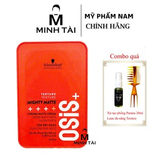 Sáp vuốt tóc Schwarzkopf OSiS+ Mighty Matte Strong Cream 100ml
