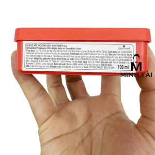 Sáp vuốt tóc Schwarzkopf OSiS+ Mighty Matte Strong Cream 100ml