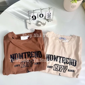 Áo phông nữ YUSTUDIO form rộng chất cotton khô 3158, thấm hút mồ hôi tốt mẫu NOWTREND