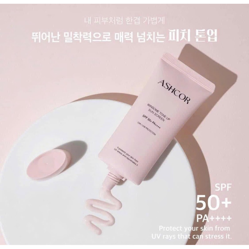 Kem chống nắng dưỡng ẩm cho da khô ASHCOR SPF 50+ PA++++ 40g | Shopee ...