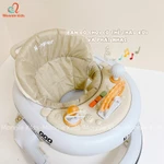 Xe tập đi Honper 3in1 có nhạc và đèn cho bé 6M+, xe tập đứng thiết kế xoay tròn 360 độ - Monnie Kids — ảnh 4
