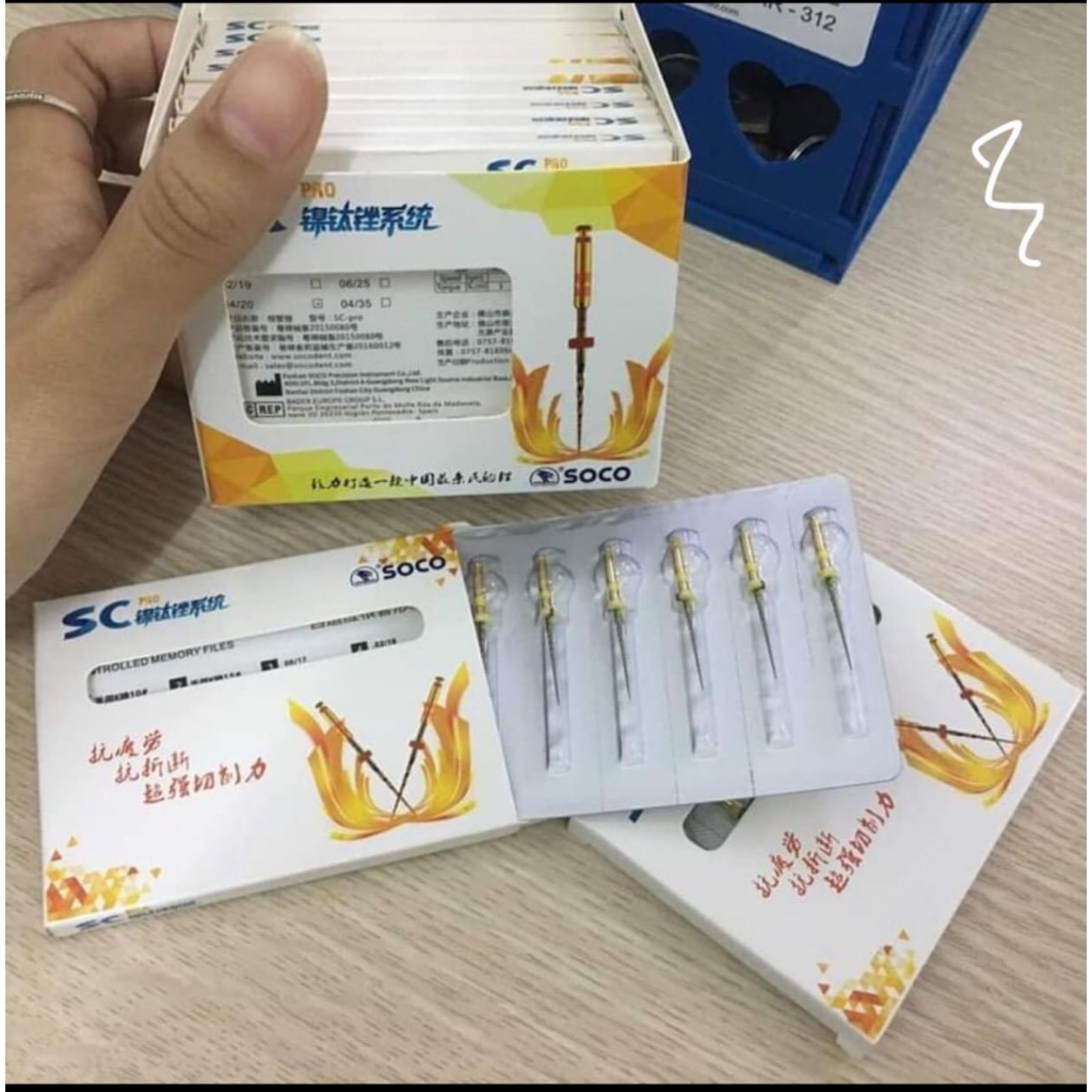 File máy nội nha SC PRO - file máy dẻo - trâm máy kháng gãy- Hàng chính ...
