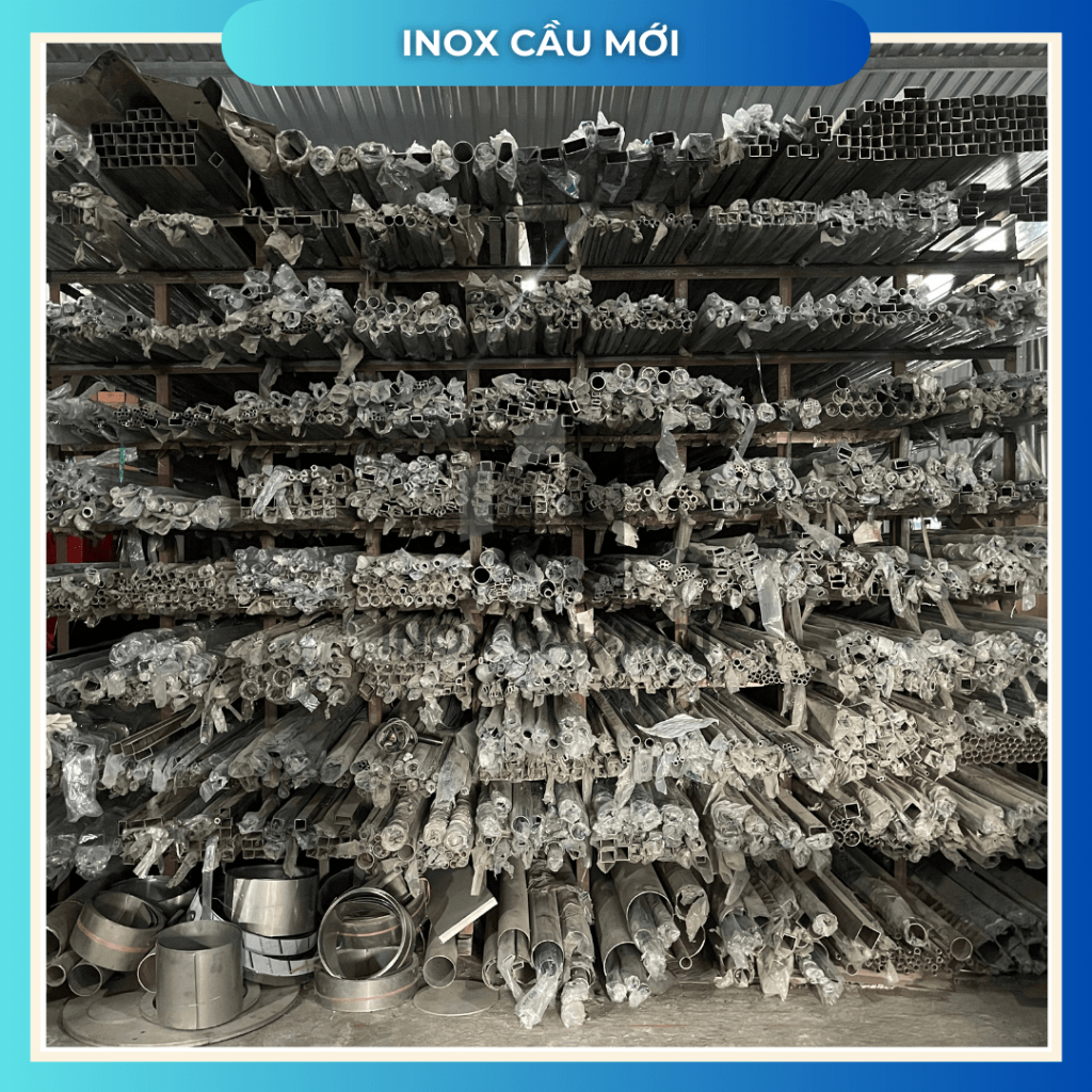 Ống inox tròn 304 phi 42.7 mm, độ dày 1.2 mm/1.5 mm, chiều dài 0.5m/1m/1m2/1m5, chất lượng nhà máy