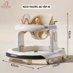 Xe tập đi Honper 3in1 có nhạc và đèn cho bé 6M+, xe tập đứng thiết kế xoay tròn 360 độ - Monnie Kids — ảnh 2