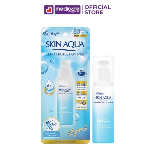 Xịt Chống Nắng SUNPLAY Skin Aqua Ultra Protection Mist Airy Touch SPF50+ PA++++ 60ml