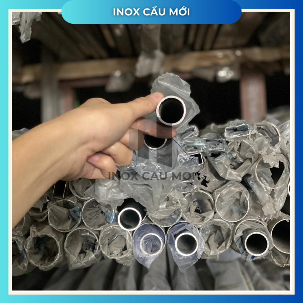 Ống Inox tròn 304 phi 9.6 mm, Độ dày 1.0 mm, Dài 1m/1m2/1m5