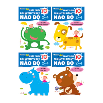 Sách cho bé - Phát Triển IQ - Rèn Luyện Tư Duy Não Bộ - Sách tương tác - Dành cho trẻ từ 2-4 tuổi