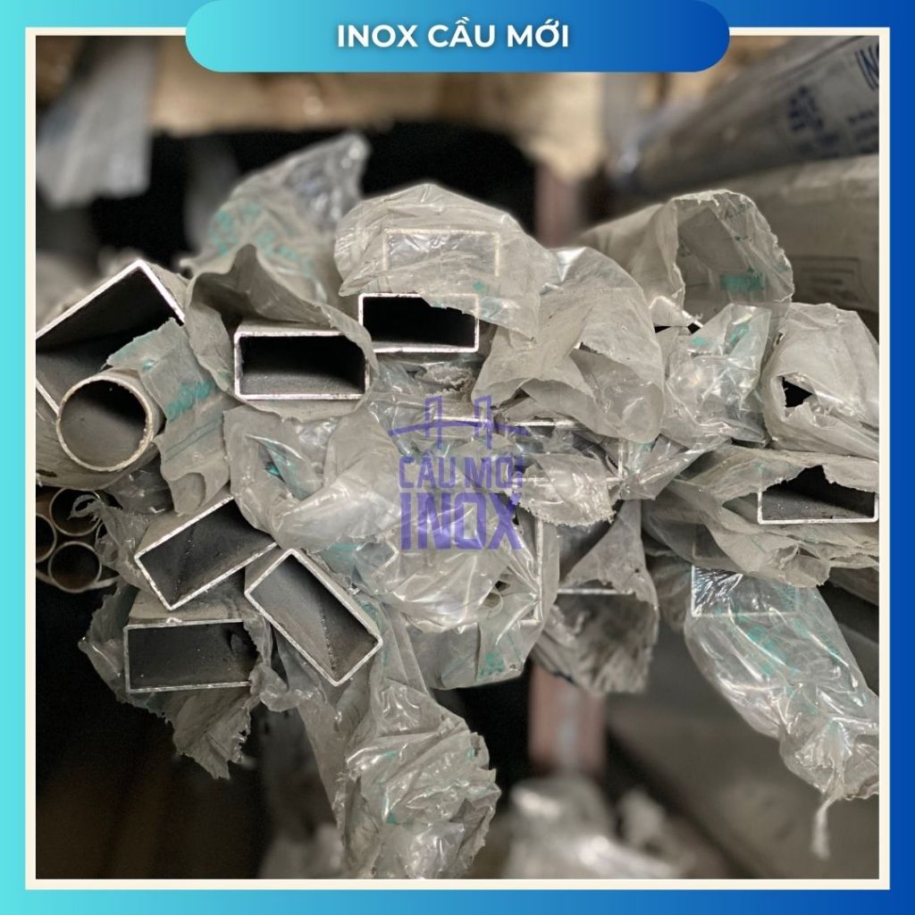 Hộp inox chữ nhật 304 25X50, độ dày 1.0mm/1.2 mm/1.5mm (dài 0.5m/1m/1m2/1m5), chất lượng nhà máy