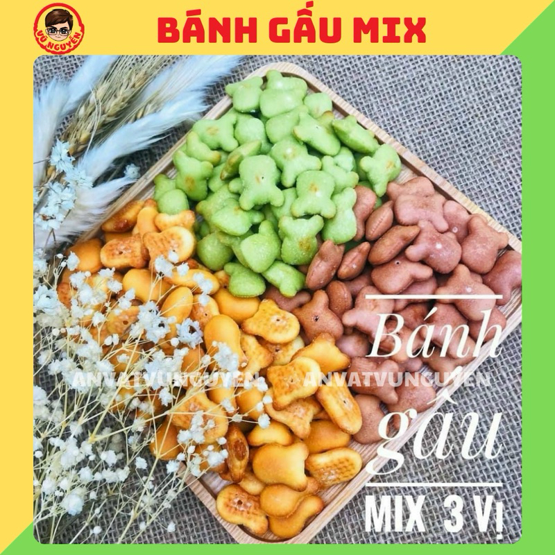 Bánh Gấu Nhân Kem Mix 3 Vị 430g - Ăn Vặt Vũ Nguyễn Vừa Ngon Vừa Rẻ ...