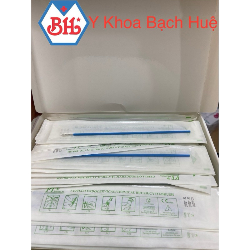 Combo Hộp 100 cây Chổi phết tế bào âm đạo ( Hộp/100 cây )