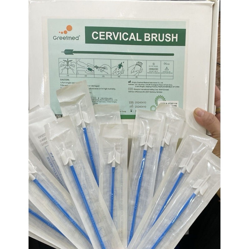 Combo Hộp 100 cây Chổi phết tế bào âm đạo ( Hộp/100 cây )