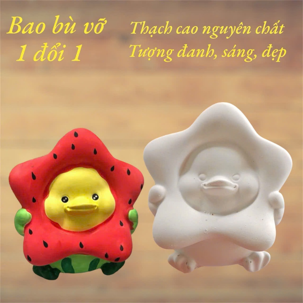 [Tặng dây màu 6 khi mua từ 2 tượng] Tượng tô màu thạch cao 3D cao từ 17 đến 25 cm cho bạn thoải thức sáng tạo