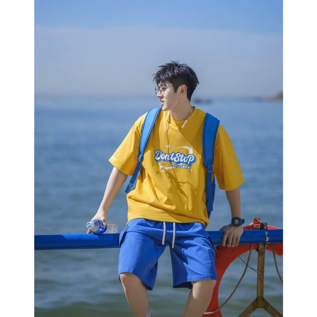 Áo thun Stee Cổ tròn DON'T STOP Localbrand ICVCVNI Unisex Menwear Cotton
