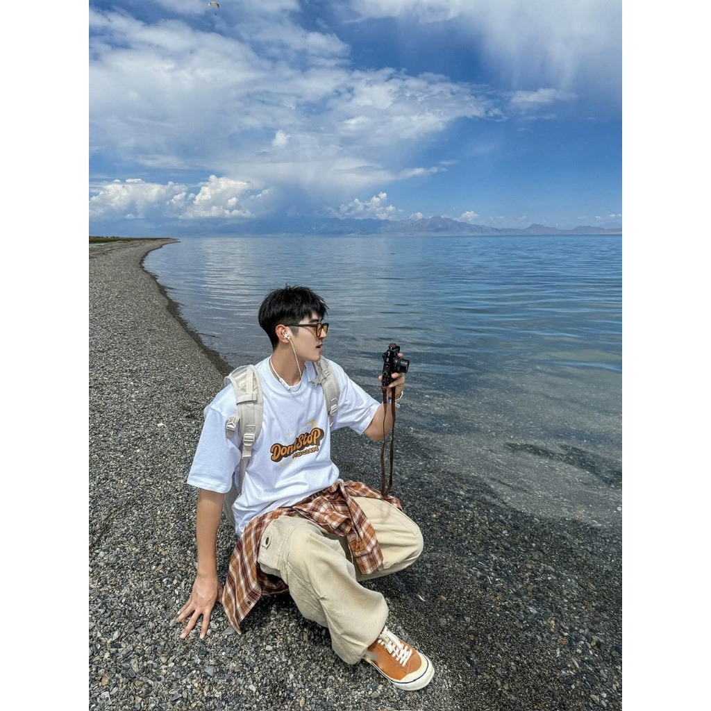 Áo thun Stee Cổ tròn DON'T STOP Localbrand ICVCVNI Unisex Menwear Cotton