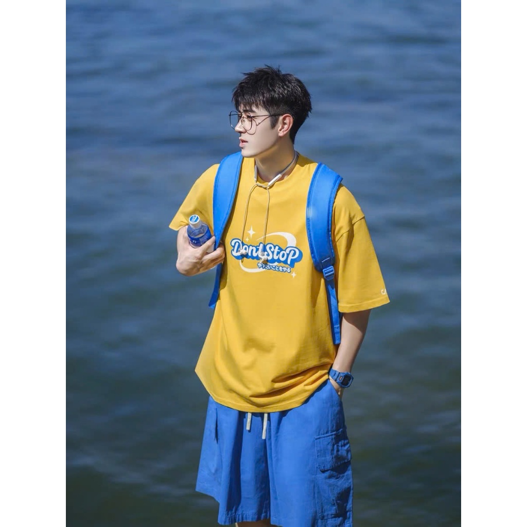 Áo thun Stee Cổ tròn DON'T STOP Localbrand ICVCVNI Unisex Menwear Cotton
