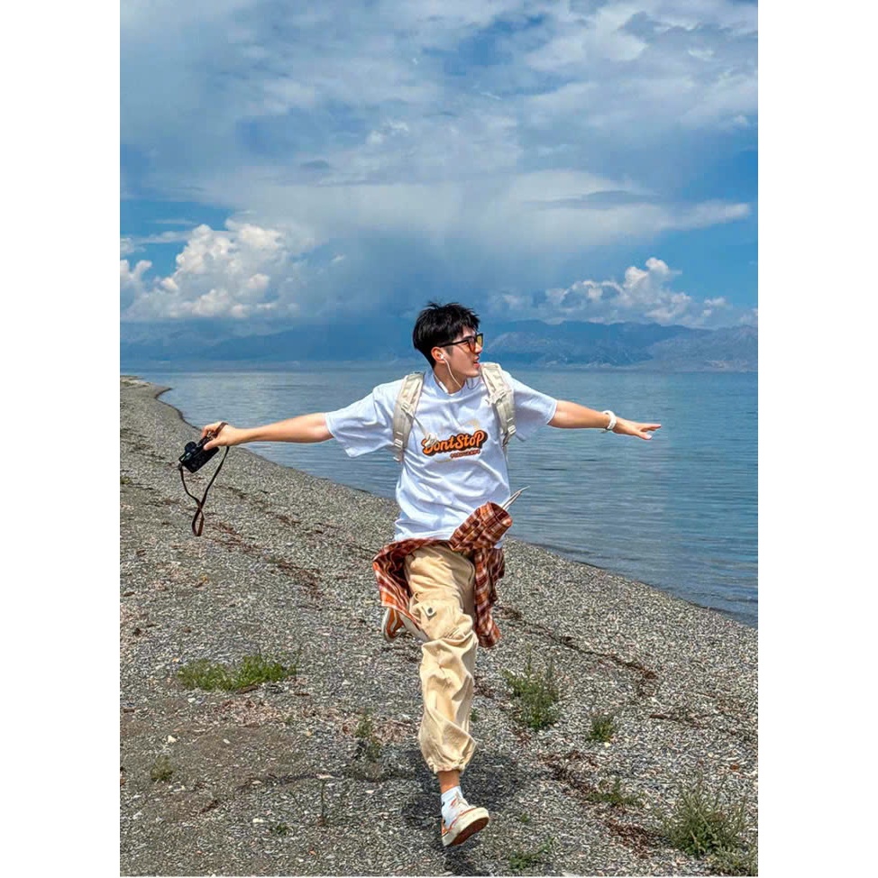 Áo thun Stee Cổ tròn DON'T STOP Localbrand ICVCVNI Unisex Menwear Cotton