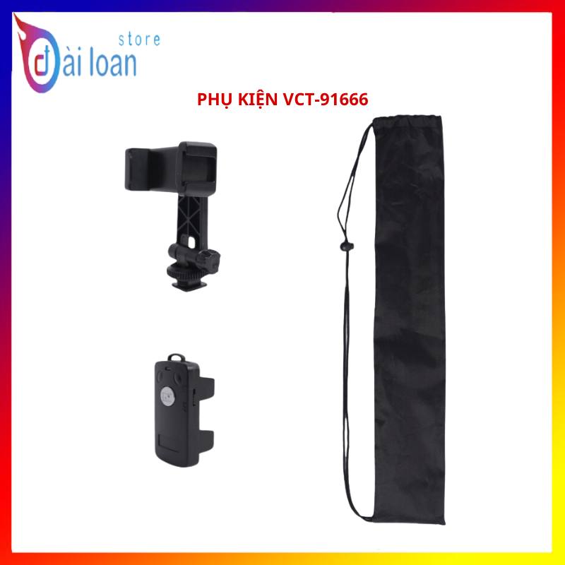 Phụ kiện Kẹp điện thoại - Remote - Túi đựng của gậy selfie Yunteng VCT-91666